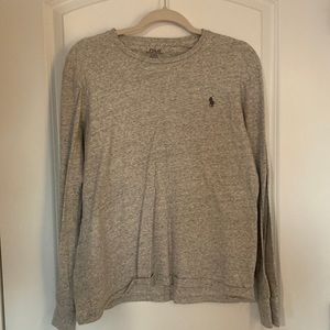 Polo heather long sleeve shirt